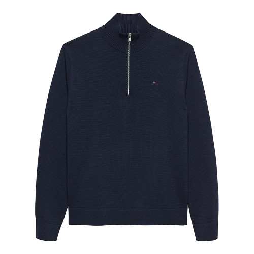 Tommy Hilfiger Ανδρική πλεκτή μπλούζα Slim Essential Light 1/4 Zip Sweater